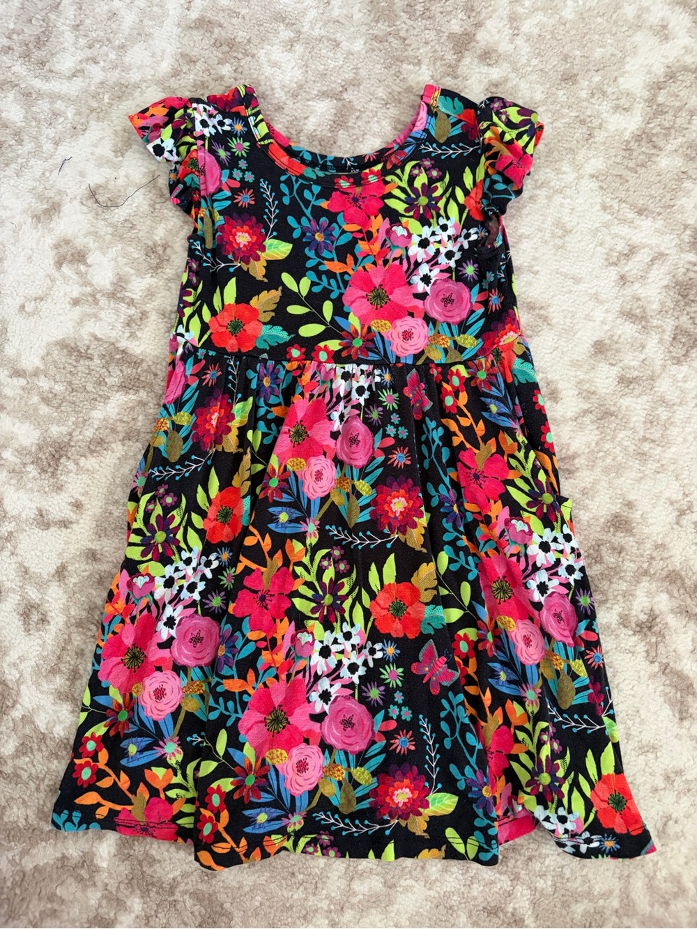 Muse threads small (4-5) bamboo twirl dress